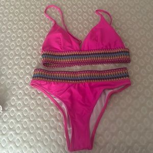 Pink bathing suit